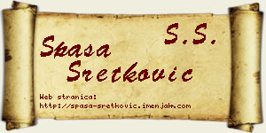 Spasa Sretković vizit kartica